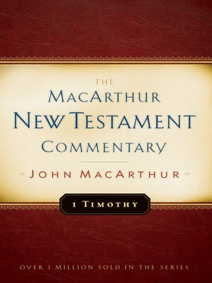 cover image of 1 Timothy MacArthur New Testament Commentary